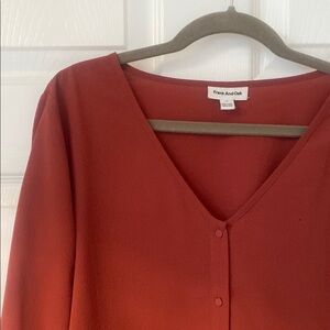 Frank & Oak Women's Red Top